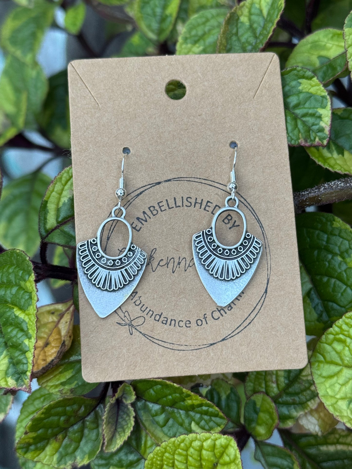 Silver Metal Earrings