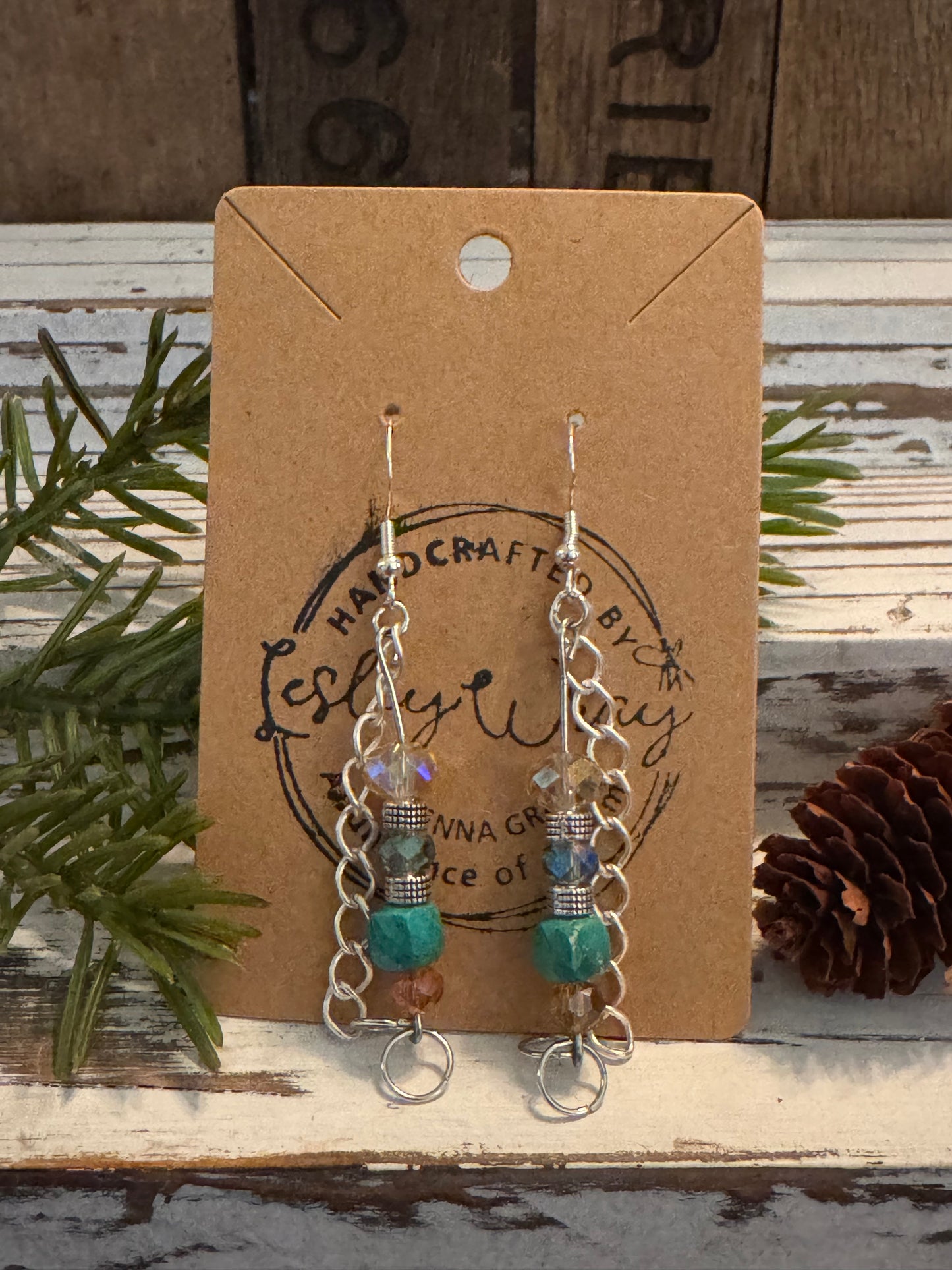 Czech Glass dangle Earrings