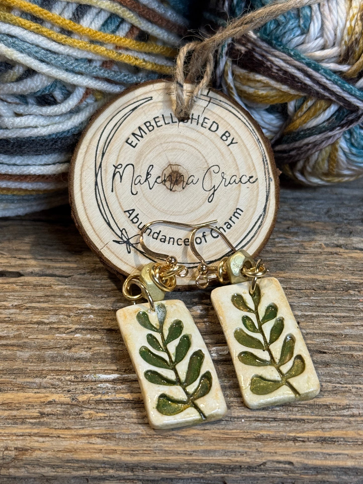 Botanical Clay Earrings