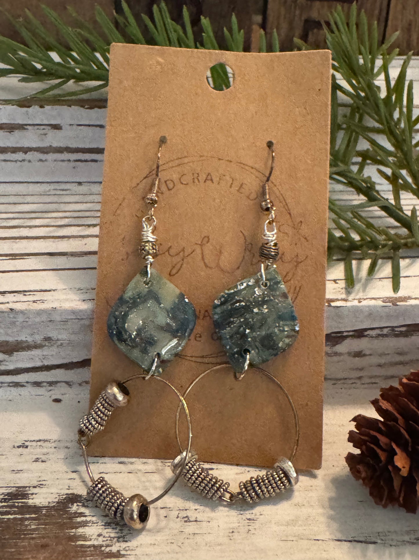 Handmade Clay Dangle Earrings