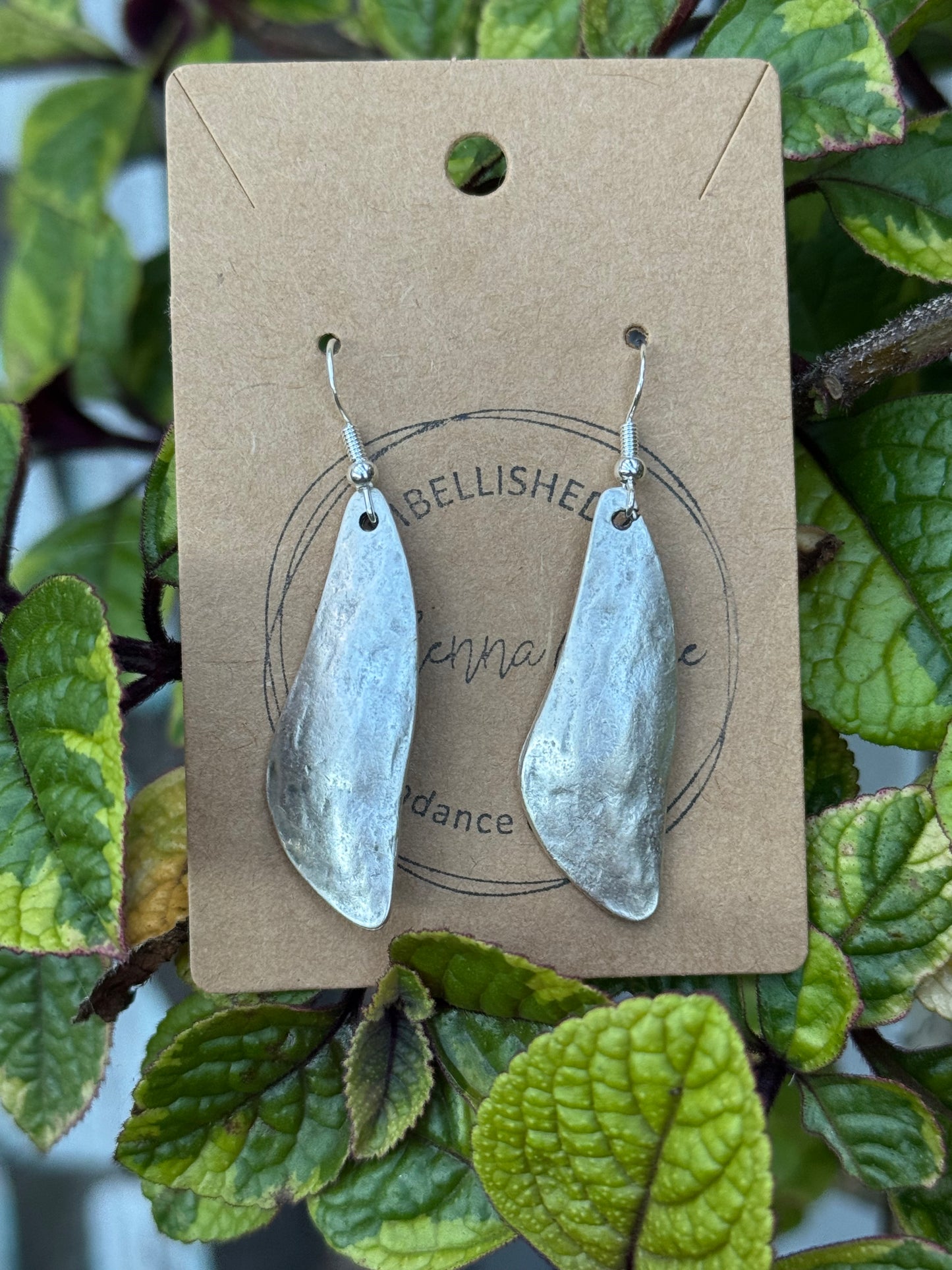 Silver Metal Earrings