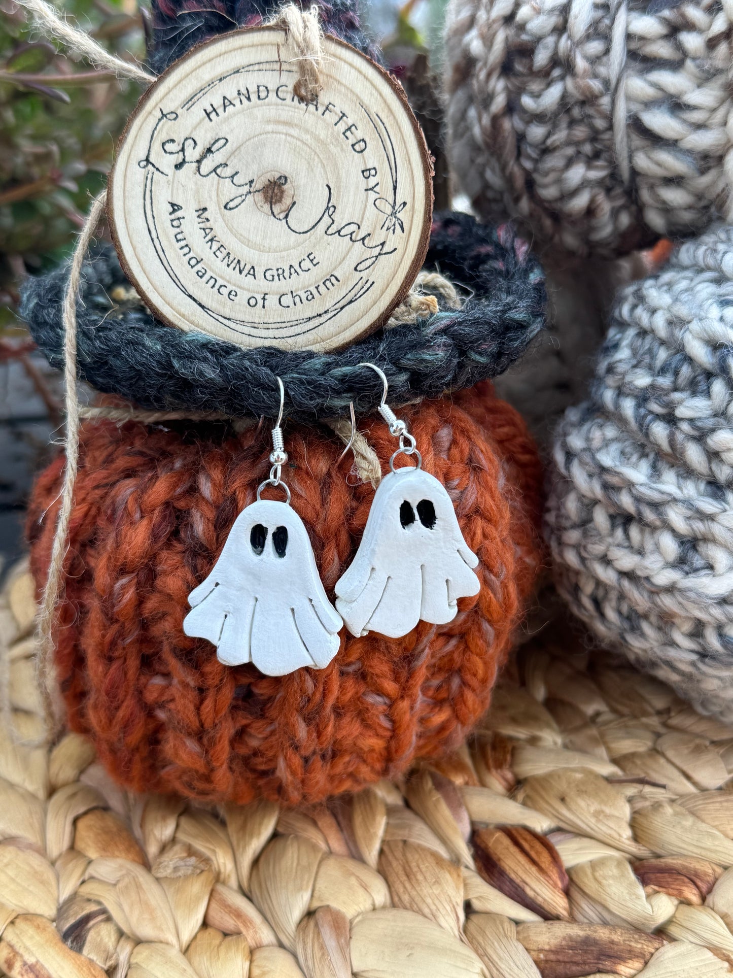 Ghost Clay Earrings