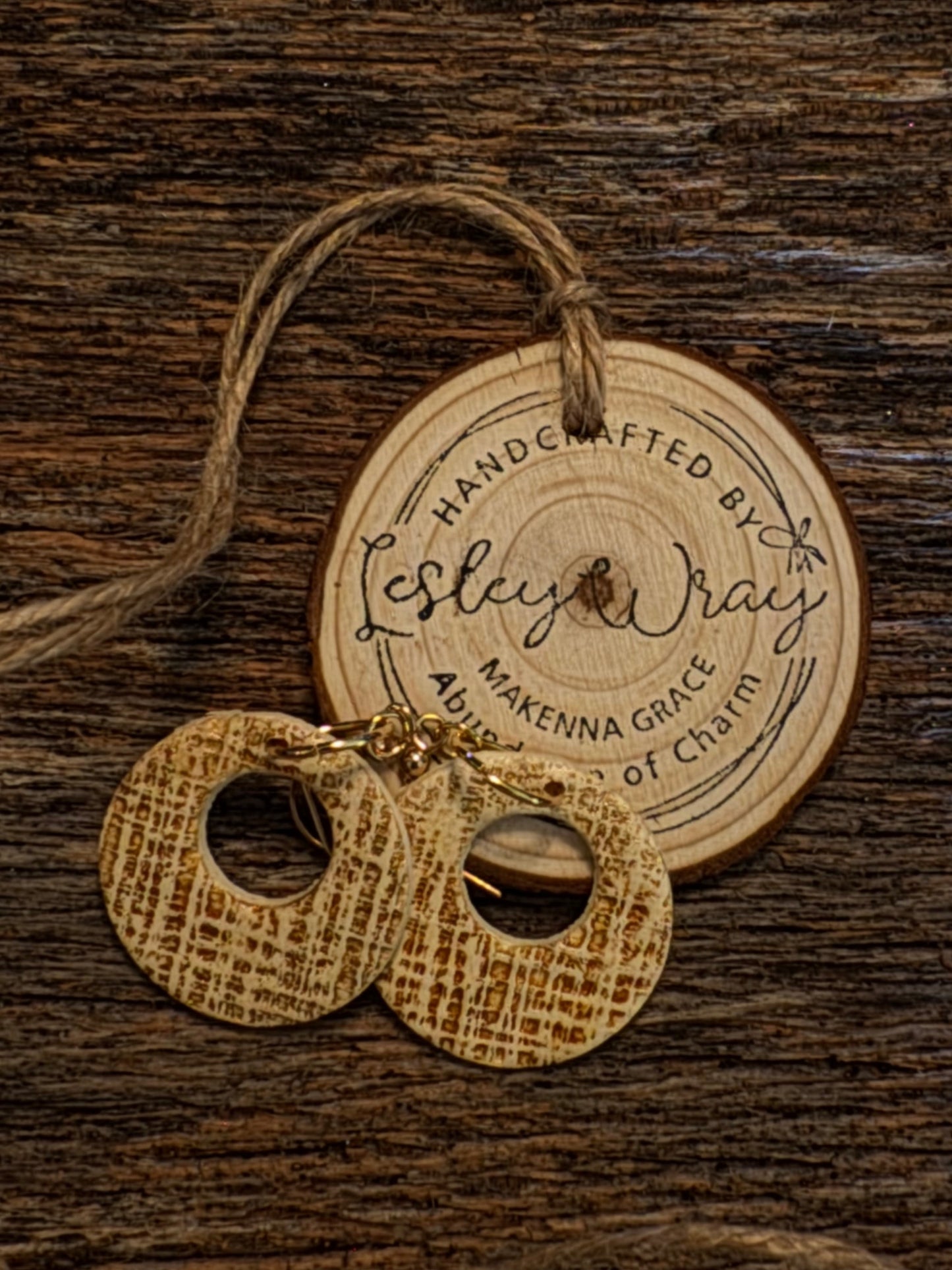 Hand Painted Clay Earrings