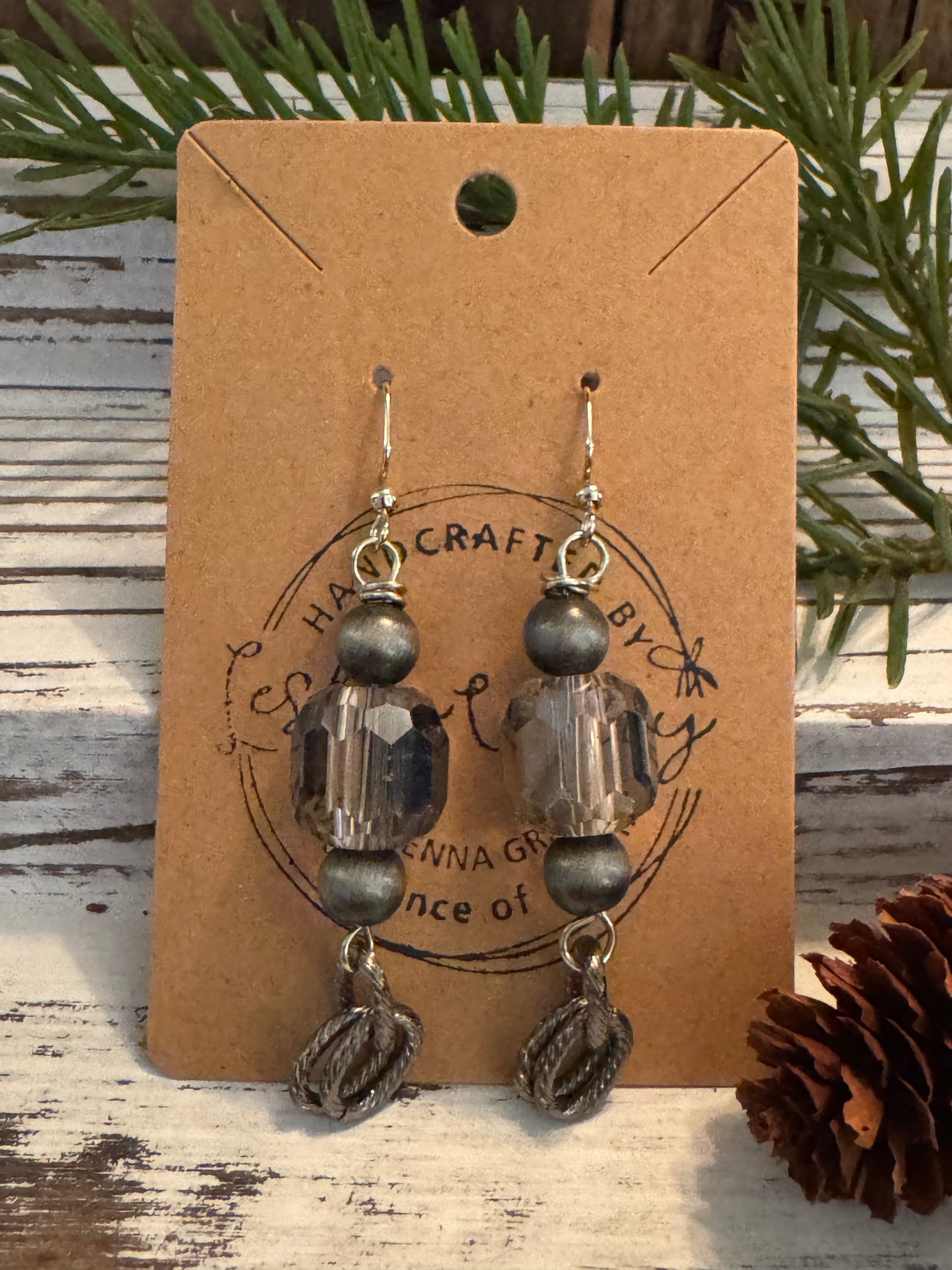 Czech Glass Dangle Earrings