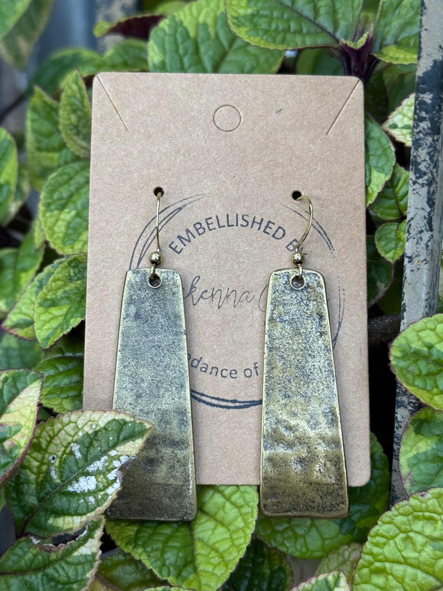 Bronze Metal Earrings