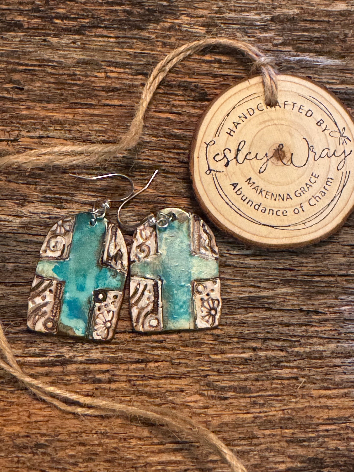 Hand Painted Clay Earrings