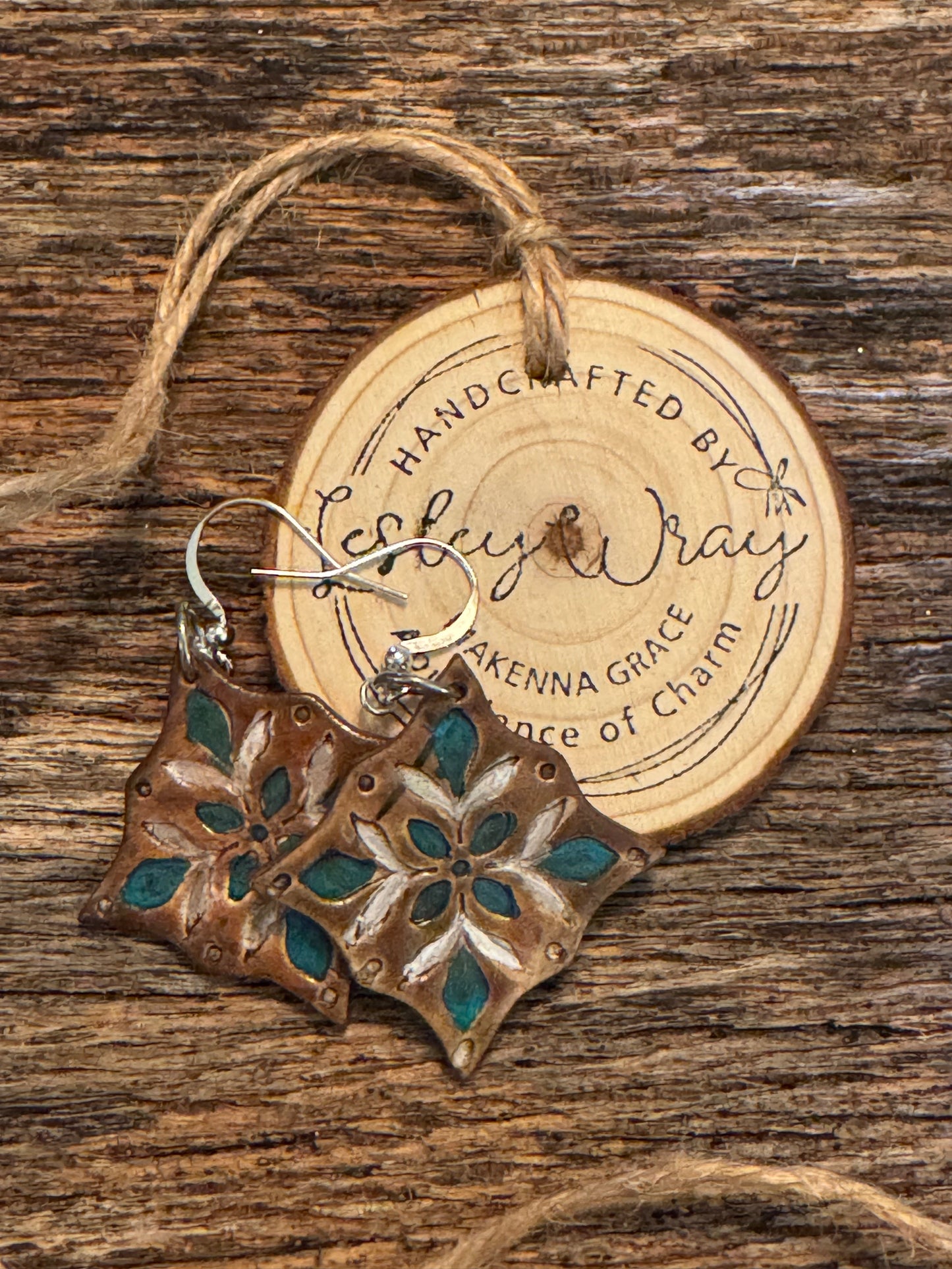 Hand Painted Clay Earrings