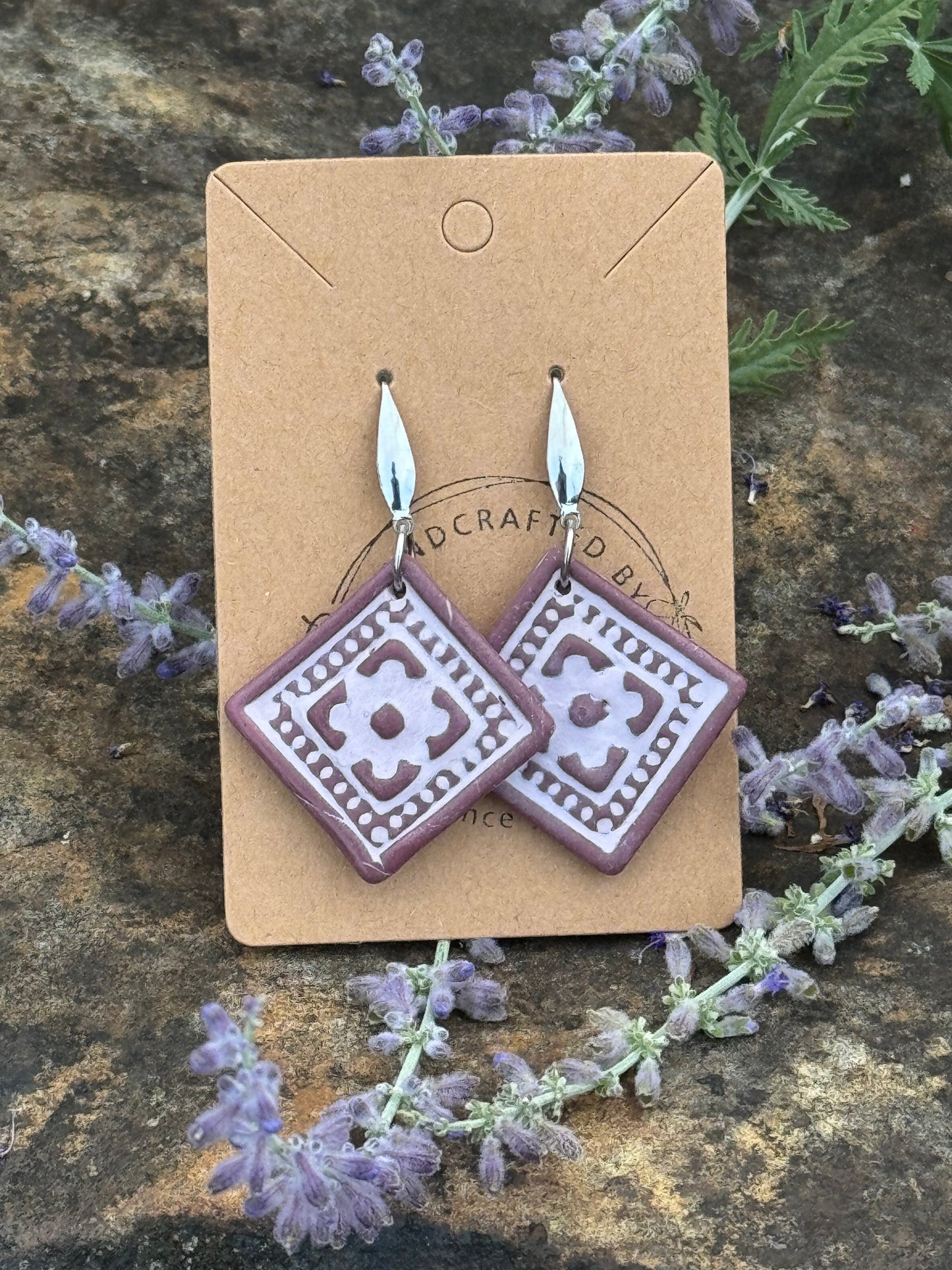 Morrocon  Tile Clay  Earrings
